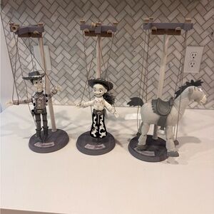 Disney Woody, Jessie, and Bullseye Marionette Set